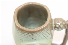 Unique c.1970's Porcelain Bramble Golf Ball Handled Golfer Mug