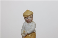 Vintage Miniature Male Golfer with Golf Club - Germany