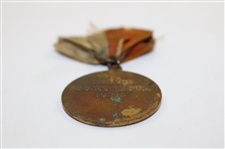 1930 Great Lakes Transit Corporation Golf Champion on Inland Seas Medal w/Ribbon - Won on S.S. Tionesta