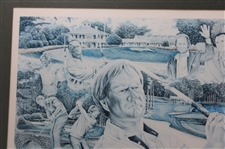 Ltd Ed 'The Grand Slam' Nicklaus, Sarazen, Player & Hogan Print #1279/1500 - Framed