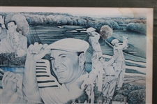 Ltd Ed 'The Grand Slam' Nicklaus, Sarazen, Player & Hogan Print #1279/1500 - Framed