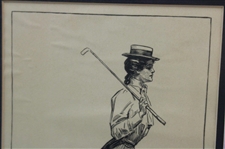 1906 Art Supplement The Seven Ages Of Women #2 School Days Drawn by Charles Gibson - Framed