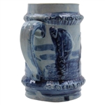 Vintage Golf Theme Blue Ceramic Mug/Stein