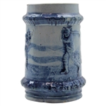 Vintage Golf Theme Blue Ceramic Mug/Stein