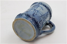 Vintage Golf Theme Blue Ceramic Mug/Stein