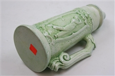 Vintage Ceramic 19th Hole Post-Swing Golfer/Putting Golfer Stein with Dimple Golf Ball Lid