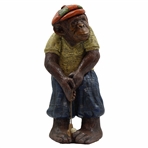 1970 Monkey Golfing in Plus Fours & Hat by Progressive Art Products