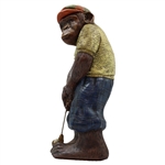 1970 Monkey Golfing in Plus Fours & Hat by Progressive Art Products