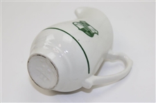 Classic Pine Needles White with Green Logo Small Pitcher