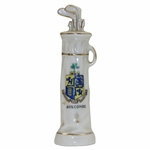 Vintage Porcelain Boscombe Crest/Shield Golf Bag with Clubs Top