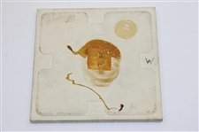 Two (2) Golf Themed Delft Tiles - Holland & other