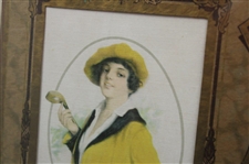 1912 Calendar Of This Year Flip Calendar with Lady Golfer - Framed