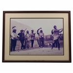 Cowboys & Native Americans Golfing - Framed