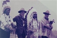 Cowboys & Native Americans Golfing - Framed