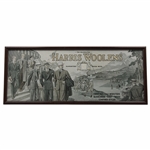 The Celebrated Harris Woolens Advertising Piece - Framed