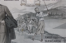 The Celebrated Harris Woolens Advertising Piece - Framed