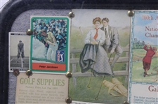 Collage Of U. S. Open Tickets , Post Cards & Other Golf Related Items - Framed