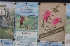 Collage Of U. S. Open Tickets , Post Cards & Other Golf Related Items - Framed