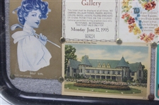 Collage Of U. S. Open Tickets , Post Cards & Other Golf Related Items - Framed