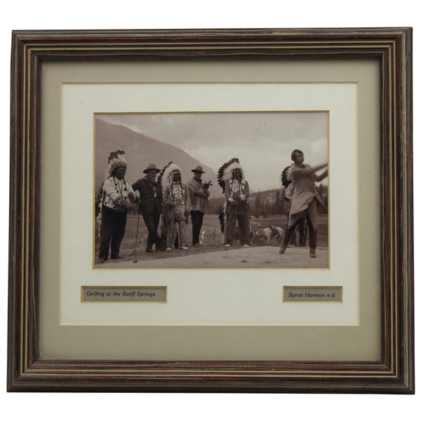 1903 Golfing at Banff Springs Photo - Framed