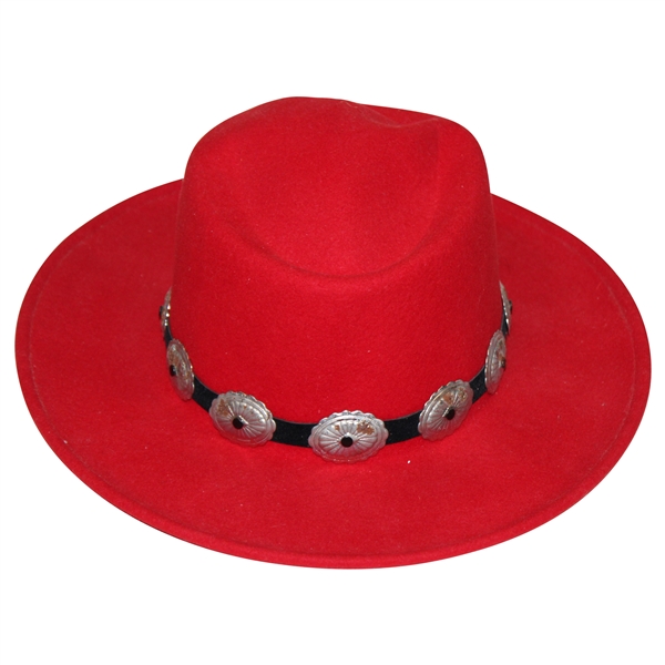 Chi Chi Rodriguezs Personal Scala Collection Red Cowboy Hat 