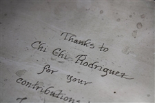 Chi Chi Rodriguez's Personal 1990 George Maloof Memorial Golf Tournament Nambe Tray