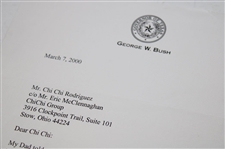 George W. Bush Signed Letter To Chi Chi Rodriguez 3/7/2000 w/Two (2) Photos JSA ALOA