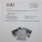 George W. Bush Signed Letter To Chi Chi Rodriguez 3/7/2000 w/Two (2) Photos JSA ALOA