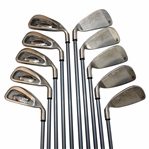 Chi Chi Rodriguezs Personal Callaway Prototype Black Iron Set (2-PW) w/Lead Tape