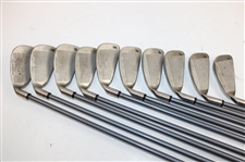 Chi Chi Rodriguez's Personal Callaway Prototype Black Iron Set (2-PW) w/Lead Tape