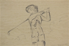1928 Pencil Drawing Sketched at Westward Ho