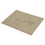 1928 Pencil Drawing Sketched at Westward Ho