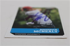 Maverick McNealy Signed Sports Illustrated Kids Golf Card #442 JSA ALOA