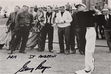 Gary Player Signed Back & White at St. Andrews 16x20 Photo w/'Arnie St. Andrews' JSA #CE33690