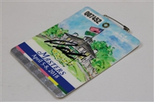 Patrick Reed Signed 2018 Masters Tournament SERIES Badge #Q07452 JSA ALOA