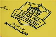 Colin Montgomerie Signed 2014 Senior PGA Championship Screen Flag JSA ALOA