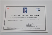 Retief Goosen Signed 2004 Tour Championship Used Hole #4 Flag w/COA & JSA ALOA