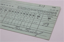 Sam Snead Signed 1957 Western Open Match Used Official Scorecard JSA COA