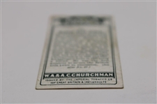 1927 Bobby Jones W.A. & A.C. Churchman Imperial Tobacco Famous Golfers Card #28 - Small