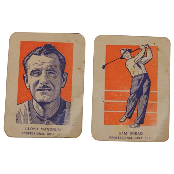 1952 Sam Snead & Lloyd Mangrum Wheaties Hand Cut Cards