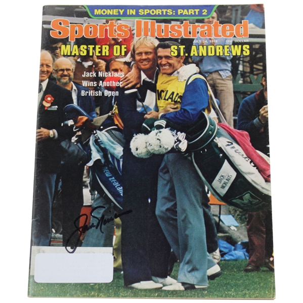 Jack Nicklaus Signed 1978 Sports Illustrated Magazine - July 24th JSA #AP13022