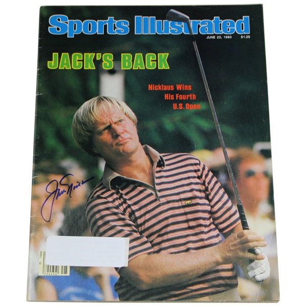Jack Nicklaus Signed 1980 Sports Illustrated Magazine - June 23rd JSA #AP18620