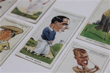 Seven (7) 1928 W. A. & A. C. Churchman Imperial Tobacco Men Of The Moment In Sport Cards