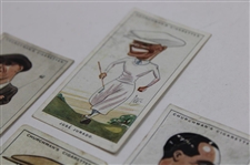 Seven (7) 1928 W. A. & A. C. Churchman Imperial Tobacco Men Of The Moment In Sport Cards