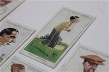 Seven (7) 1928 W. A. & A. C. Churchman Imperial Tobacco Men Of The Moment In Sport Cards