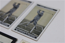 Two (2) Morriss High Grade Cigarettes Golf Stroke Series Cards, (1) Imperial Tobacco How To Play Golf Card, (1) W. D. & H. O. Wills Our King And Queen Card & (1) Ogdens Cigarettes Card
