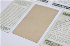 Two (2) Morriss High Grade Cigarettes Golf Stroke Series Cards, (1) Imperial Tobacco How To Play Golf Card, (1) W. D. & H. O. Wills Our King And Queen Card & (1) Ogdens Cigarettes Card