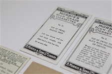 Two (2) Morriss High Grade Cigarettes Golf Stroke Series Cards, (1) Imperial Tobacco How To Play Golf Card, (1) W. D. & H. O. Wills Our King And Queen Card & (1) Ogdens Cigarettes Card