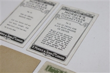 Two (2) Morriss High Grade Cigarettes Golf Stroke Series Cards, (1) Imperial Tobacco How To Play Golf Card, (1) W. D. & H. O. Wills Our King And Queen Card & (1) Ogdens Cigarettes Card