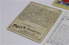  W.A.& A.C. Churchman Imperial Frisky Card, Park Drive Cigarette Card, W. D. & H. O. Wills British Sporting Personality Card, (2) Carreras Nose Game Cars, & (2) Mecca Series Of Champion Golfers Cards